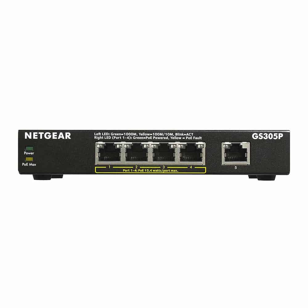 (image for) NETGEAR 5 Port Gigabit Switch with 4 x PoE Ports